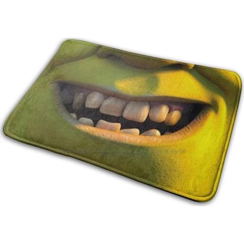 Shrek Mat Rug Carpet Anti-Slip Bedroom Entrance Door Mat Shrek Shrek Is Love Shrek Is Life Shrek Smile 19 Mask Funny Mask