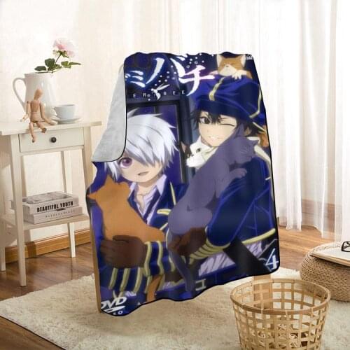 Modern Popular Tegami Bachi Anime Blanket On For The Sofa/Bed/Car Portable 3D Blanket For Kid Home Textile Fabric 0629