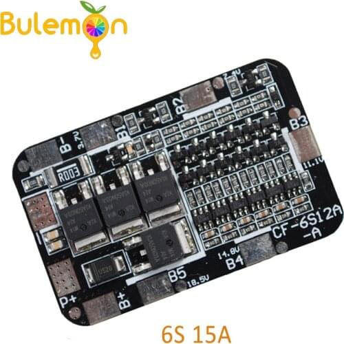 Smart Electronics 6S 15A 25.2V PCB BMS Protection Board for 6 Pack 18650 Li-ion Lithium Battery Cell Module DIY Kit