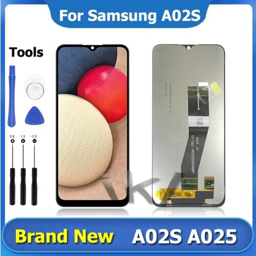 For Samsung Galaxy A02S A025 LCD Display Pantalla Touch Screen Digitizer Assembly 6.5”Super AMOLED Screen Replacement tela A025F