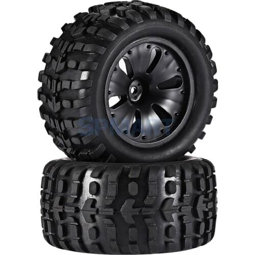 1 Pair 1:10 Scale RC Car Vehicle Monster Truck Tyre Wheel Rim High Speed for HPI Savage ZD Racing Refit Parts 120mm