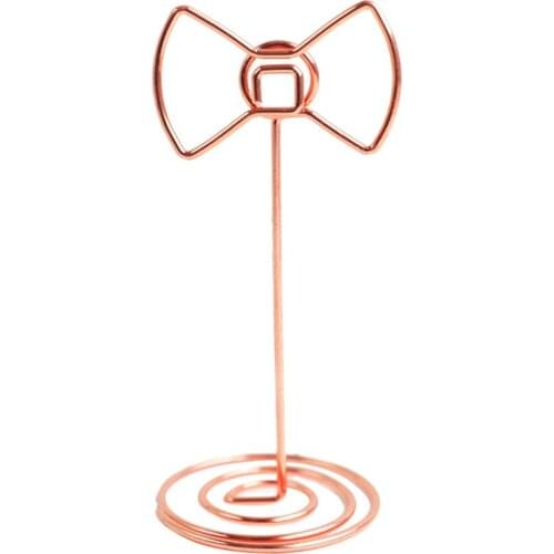 1PC Creative Desktop Message Folder Business Card Holder Decoration Book Bow Star Shaped Clip Notes Folder Photo Postcard Clips