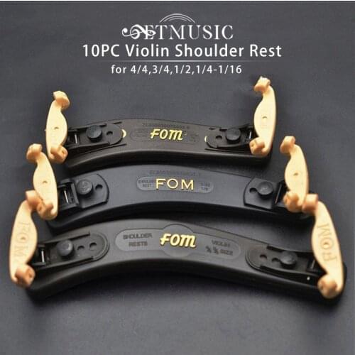 10pcs FOM Violin Double Side Adjustabale Shoulder Rest for 1/2 1/4 1/10 1/8 1/16 4/4 3/4 Violin Fiddle Accessories