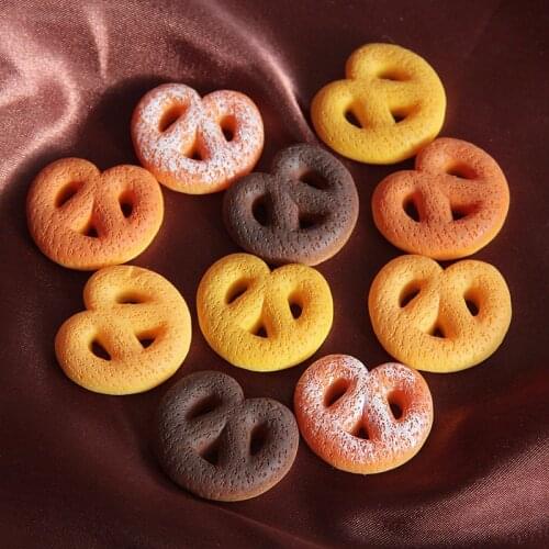 10pcs Cute New Resin Churros Simulation Food Flatback Cabochon DIY Home Decoration Food Accessories,32*27mm
