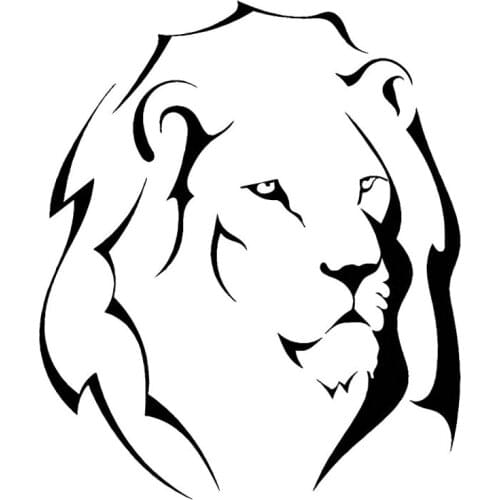 14.2CM*16.8CM Lion Simple Decoration Car Sticker Bumper Vinyl Decal