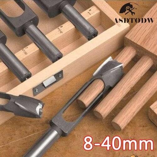 15/20mm Woodworking Drill Bit Tapered Snug Plug Cutter High Speed Steel Round Bar Cutter Round Wood Tenon Drill Head Set