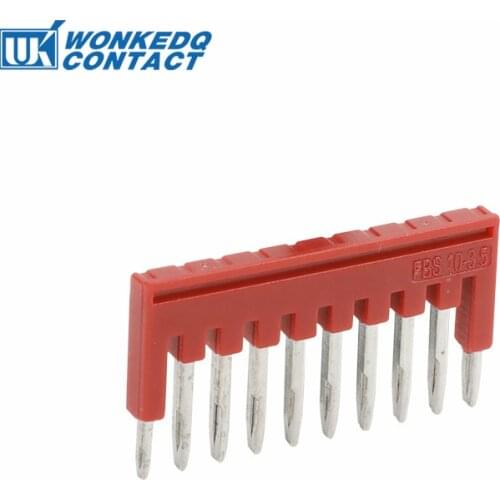 20Pcs FBS10-3.5 Jumper 10 Pins For PT1.5 PT1.5-TW/QU Wire Connector Terminal Block Accessories PT 1.5 Plug-in Bridge FBS 10-3.5