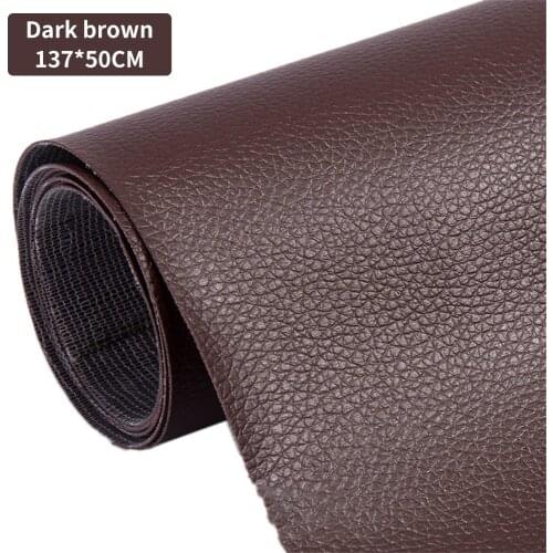 50*137CM Leather Patch Fabric Stick-on Self Adhesive PVC No Ironing Sofa Repair DIY Furniture Stickers Patches