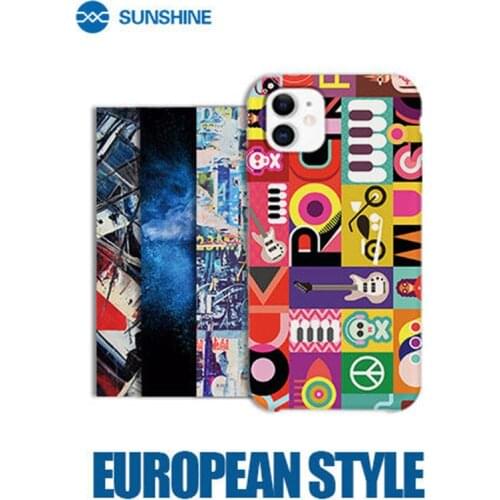 50pcs/Lot European style SUNSHINE S300 E01-E20 Embossed Series Back Cover Protector Sticker For SUNSHINE SS-890C cutting machine