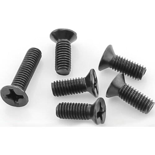 50PCS-M3*25 Flat Head Machine Screw / Mechanical Screw Black/Countersunk Head Screw