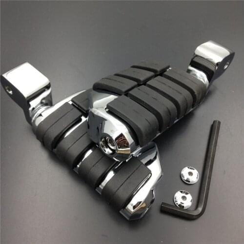 Aftermarket free shipping motorcycle parts Rubber Front Foot Pegs for Honda GoldWing GL1500 ACE 1100 Tourer Valkyrie CHROMED