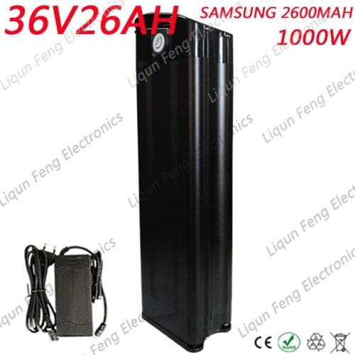 36V 20AH Electric Bike Battery 36V 26AH 20AH 18AH 15AH 13AH Lithium Battery use Samsung Cell 36V 1000W 500W 250W E-Bike Battery