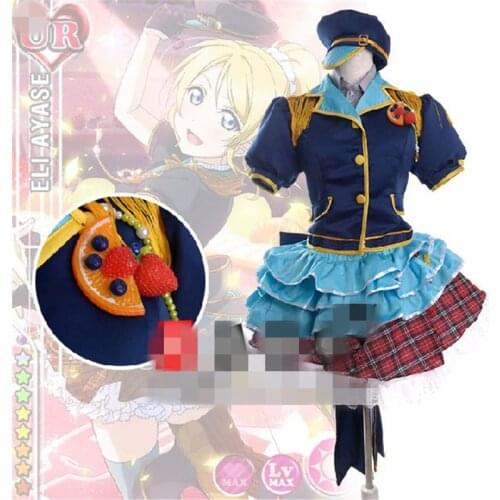 Anime Cosplay Costume lovelive Singing Fruit Awakeness Eli Ayase Dress Lolita Dress Woman Dress Z
