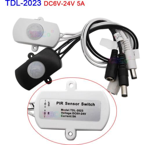 DC 5V 12V 24V Body Infrared USB PIR Switch Motion Sensor Human Motion Sensor Detector LED Strip Light Lamp DC Switch