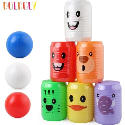 Doldoly Toddler Smooth Kindergarten Parent Child Games Indoor Outdoor Early Teaching Colorful Home Funny Bowling Toy Set