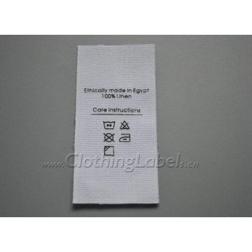 Clothing cotton print label, customized logo, cotton label, print label, lower MOQ, high quality clothing label