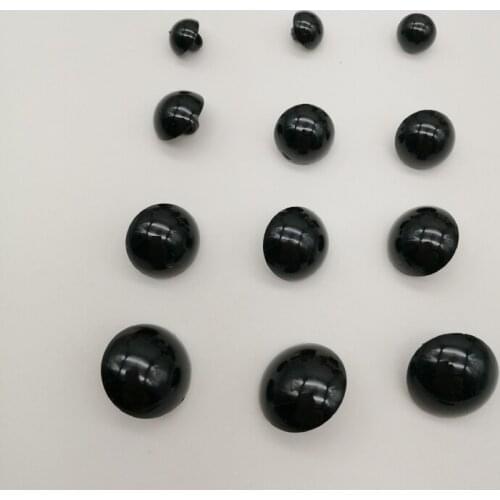 100pcs Toy Eyes Black Buttons with Shank Doll Soft Toy Eyes Craft Animal Eyes for Toys DIY Handmade Clothing Sewing Accessories