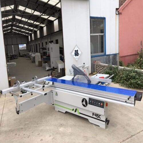 Wood Horizontal Sliding Table Cutting Panel Saw Made In China/Wood Cutting Machine/Band Saw With 45 Degree