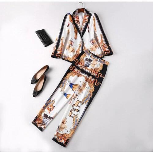 Женские брючные костюмы с пиджаком HARLEYFASHION China At AliExpress