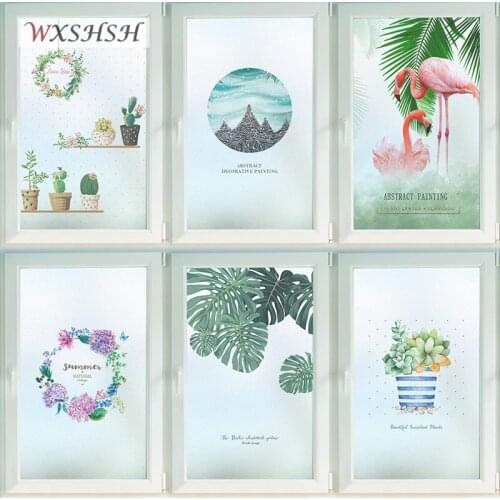 Custom Size Window Film Static Cling PVC Private Decorative Frosted Foil For Window Sliding Door Wardrobe Cabinet 40cmx100cm