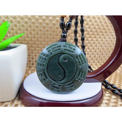 Chinese characteristics Hetian jade gossip pendants free beads drop shipping