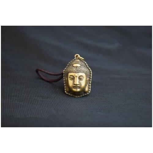China Brass Sakyamuni Buddha Head Small Pendant