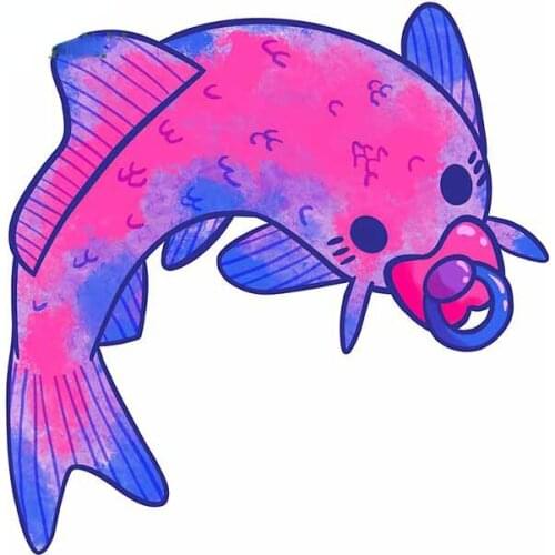 Koi Fish Carpe Diem Tattoo Skull Personality Car Stickers DIY 3D ATV Graphics Bumper Bodywork Windshield Decoration Decal Kk13cm