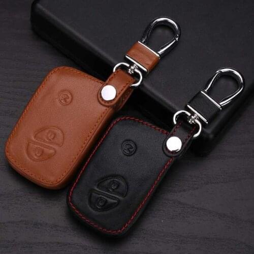 Leather Keyring For Lexus Ct200H Es350 Gs300 470 Is250 Is200 Ix470 Ix570 Nx Rx 300 Leather Keychain Bag Black Color Key Case Bag