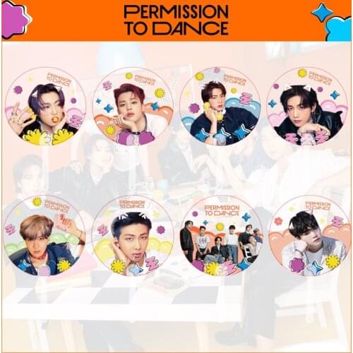 KPOP Bangtan Boys New Permission To Dance The Same Transparent Fan Through Fan Support Fan Surrounding