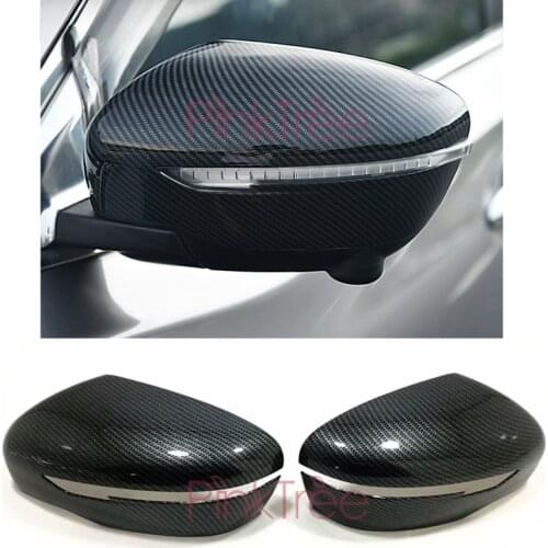 For Nissan Juke 2014 2015 2016 2017 2018 Carbon Fiber Side Wing Door Mirror Cover Car Styling Tuning Accessories