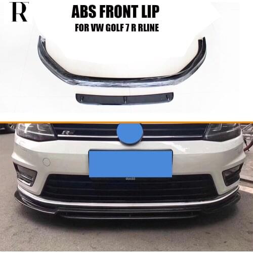 MK7 ABS Black Front Bumper LiP Chin Spoiler for Volkswagon MK7 Golf 7 R & Rline Bumper Only 2014 - 2017