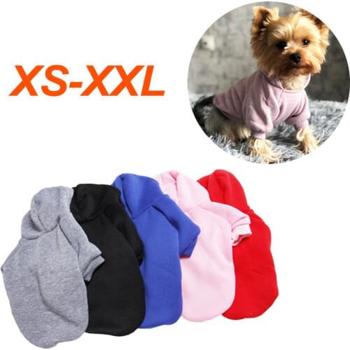 New Winer Dog Clothes Pure Design Cat Dog Hoodie Autumn Winter Dog Coat Jacket Puppy Chihuahau Pet Apparel Ropa Perro Pug