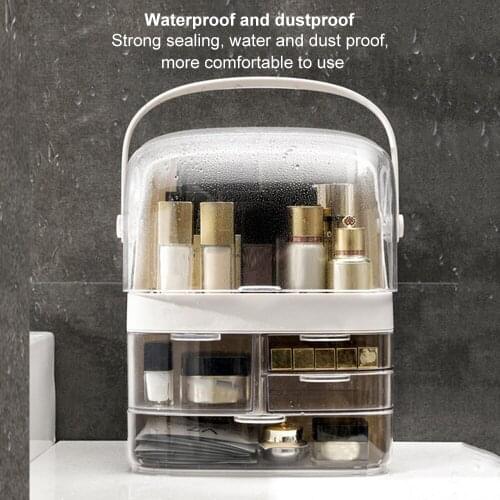 Makeup Organizer Cosmetic Storage Box Large Capacity Bathroom Cosmetic Storage Box Desktop Beauty Storage Drawer Home Organizer