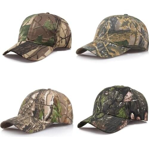 Outdoor Sunscreen Quick-Drying Cap Jungle Leaves Camouflage Cap Unisex Camo Baseball Cap Hat Casquette