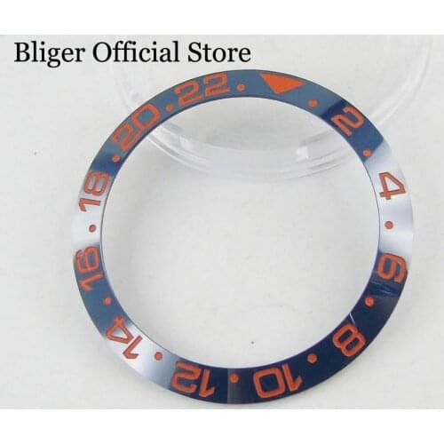 Fit 40mm Automatic Mens Watch High Quality 38mm Blue Watch Bezel Ring Insert