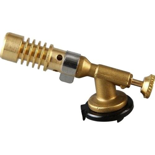 Full Copper Burning Flame Ignition Portable Welding Gas Torch Lighter Heating Welding Gas Torch Ignition For Camping Hiking