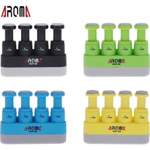 Aroma AHF-03 Portable Guitar Bass Piano Hand and Finger Exerciser Medium Tension Hand Grip Trainer High Quality