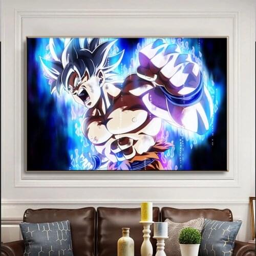 Japan Anime Dragon Ball Canvas Posters and Prints Goku Picture Painting Home Wall Art Decoration Living Room Bedroom Decoration