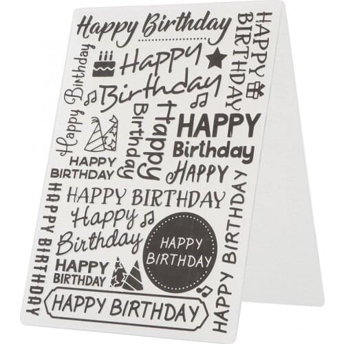 Happy Birthday Transparent Seal DIY Hand Account Scrapbook Finished Stamp Photo Album Decor Retro Wood Stamp Classic Stamp Gifts