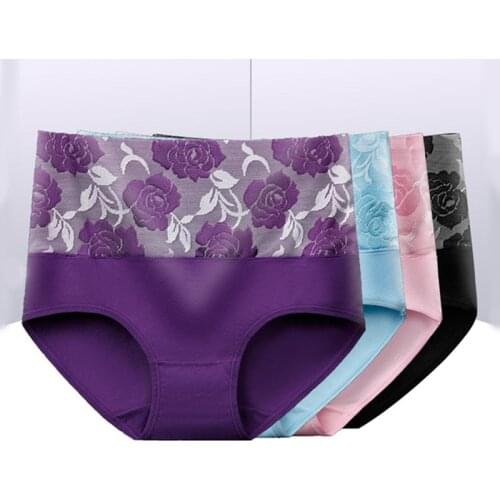 New Plus Size Underwear Women Panties High Waist Cotton Briefs Calcinhas Sexy Lingerie Panty 5XL Shorts Seamless Underpant Girls