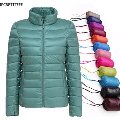 Ultra Light Duck Down Women Lightweight Coat Warm Female Windbreaker Jackets Women Down Jackets Female Hooded Coats