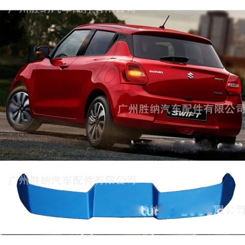 ABS Material Rear Roof Trunk Spoiler Fit for Suzuki Swift ZC13 ZC63 ZC83S ZC33S 2017-2021 Wing Auto Part Body Kits