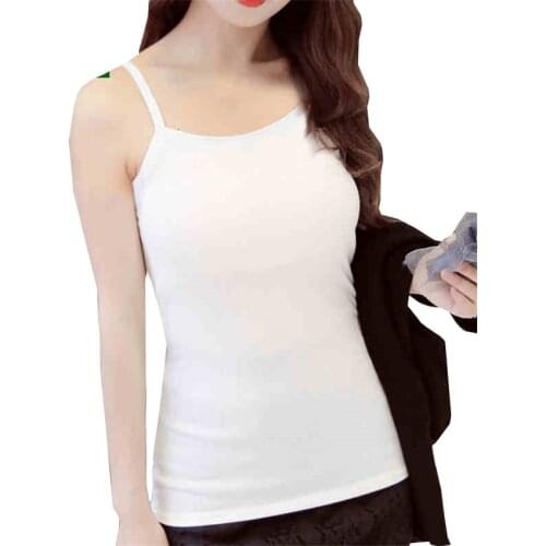 New Ladies Women Based Sleeveless Vest Tank Top Tee T-Shirt Black White Gray Fashion New Summer Outfits Cotton Slim Tops WZ022