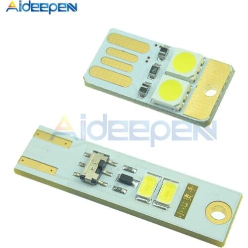 1Pcs Super Mini USB LED Night Light White Model Double Sided Pluggable Power Supply Lamp Bulb Led Keychain Portable