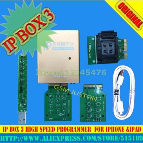 100% original ip box IP BOX3 ip high speed programmer for phone pad hard disk memory upgrade tools 16g to128gb