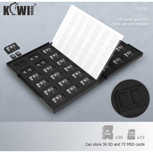 108 Slots Memory Card Case Holder Storage Organizer for SD SDHC SDXC TF MSD MicroSD MicroSDHC MicroSDXC Card for DSLR Mirrorless