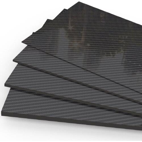 165MM X165MM Matte Surface Pure Carbon Fiber Panel Board 0.25mm-6mm Thickness Composite Hardness Material