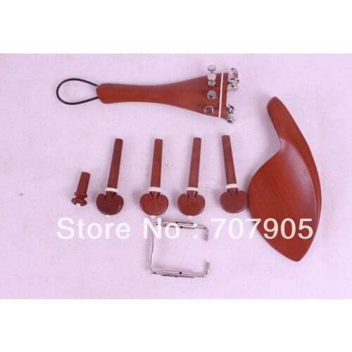 4/4 violin jujube parts,tailpiece tuner peg chinrest endpin chinrest clamp#E31-3
