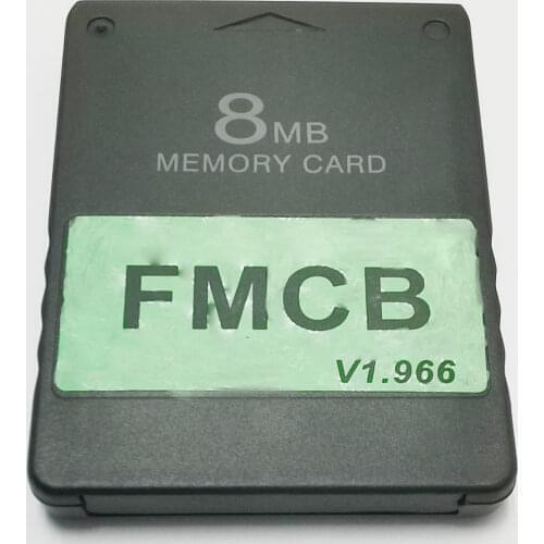 50 PCS a lot Black v1.966 Free McBoot 8MB/16MB/32MB/64MB Memory Card Game Saver Cards for Sony Playstation 2 for PS2