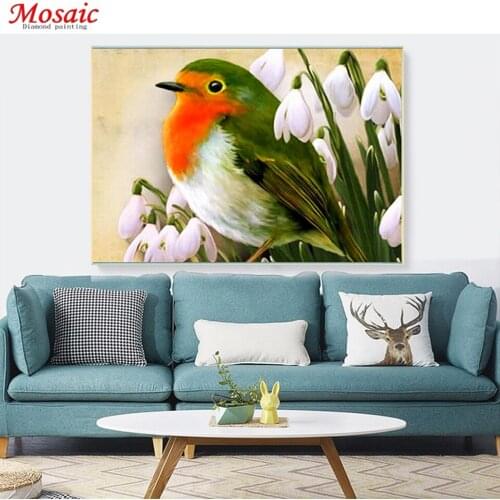 5D Diamond Painting Bird Diamond Mosaic Animal Full Square Diamond Embroidery Sale Picture Rhinestone Drop Ship